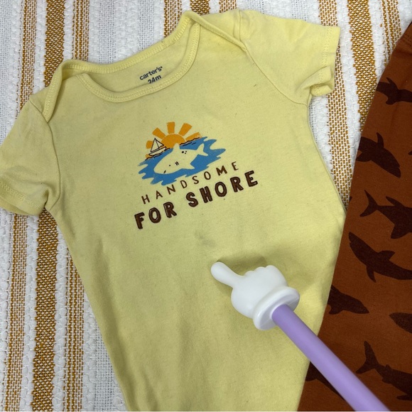 Baby Boy Carter's Shark Outfit Set Size 24M - Picture 5 of 11